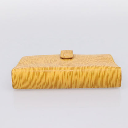 Louis Vuitton Agenda Cover Epi Leather, Yellow, Leather, Wallet