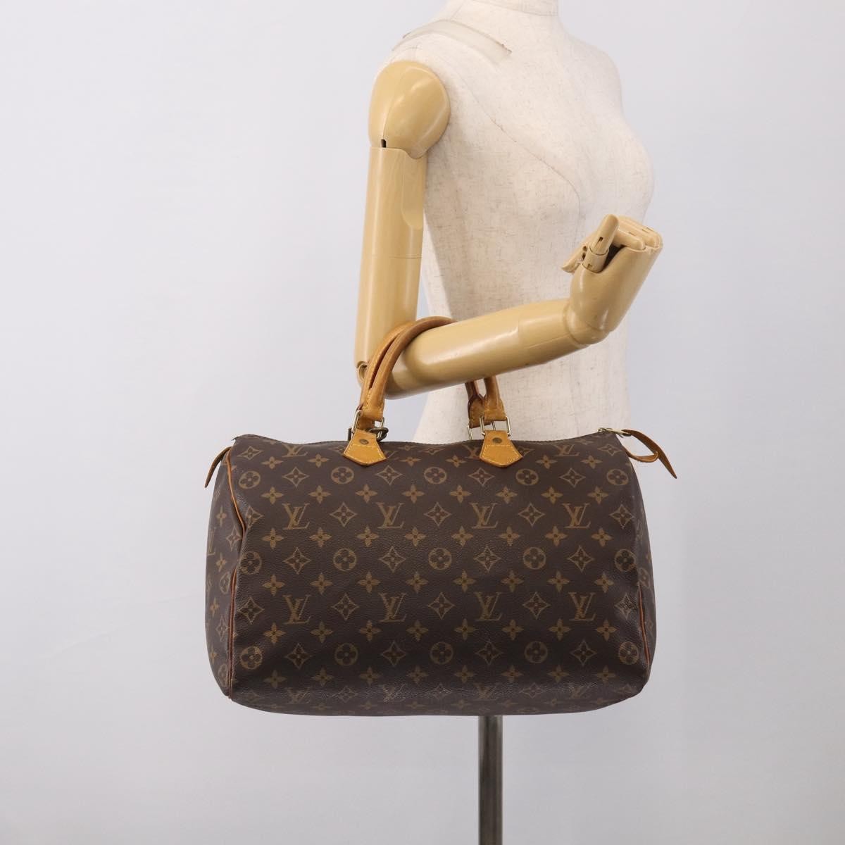 Louis Vuitton Speedy Monogram Canvas, Brown, Canvas, Handbag