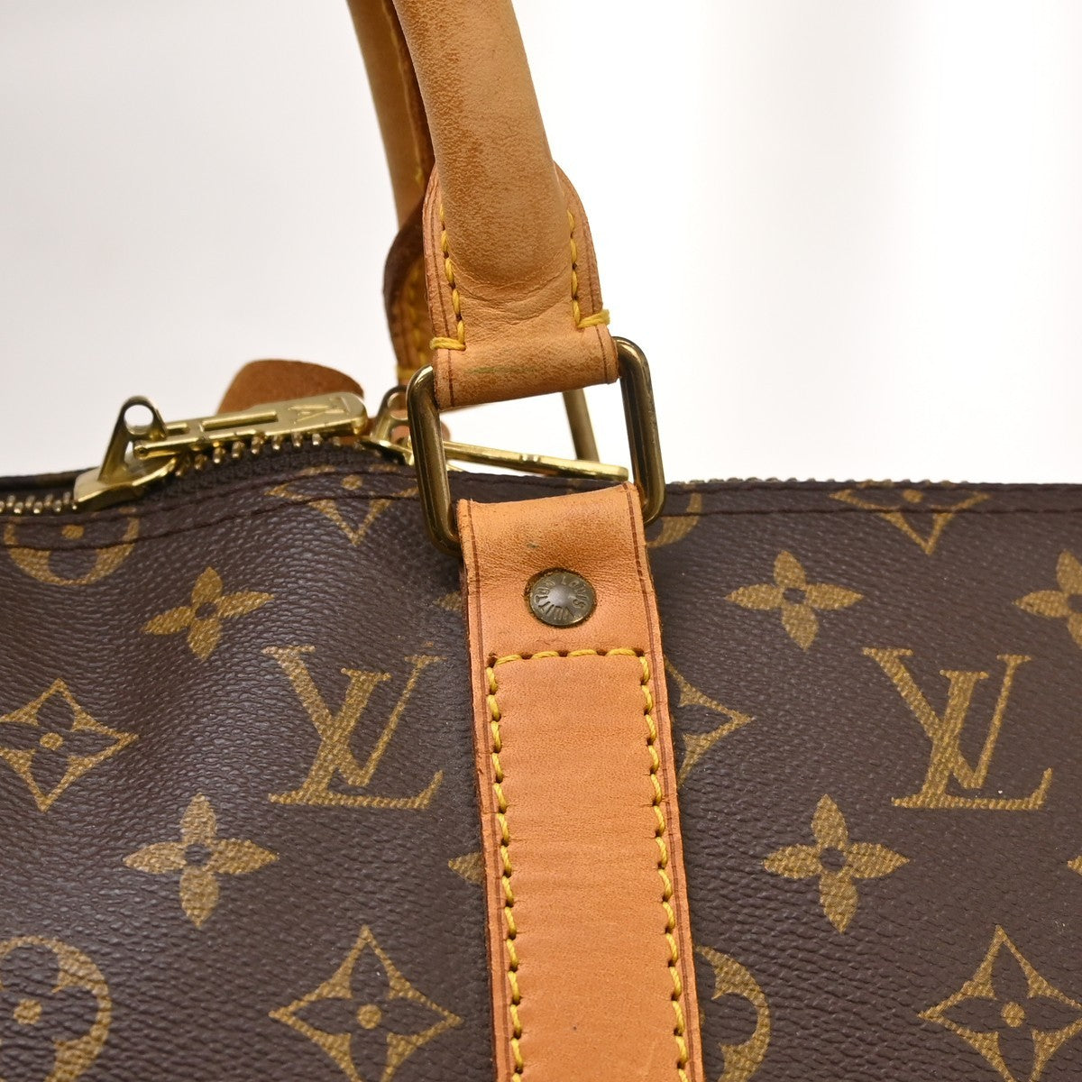 Louis Vuitton Keepall Canvas, Brown, Canvas, Travel Bag