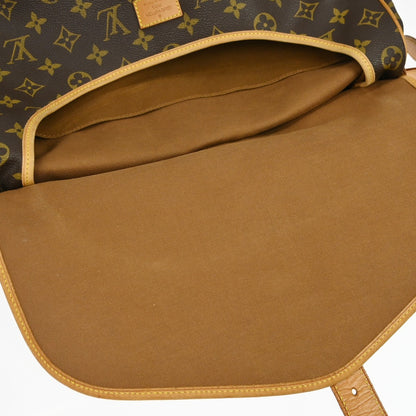 Louis Vuitton Saumur Monogram Canvas, Brown, Canvas, Shoulder Bag