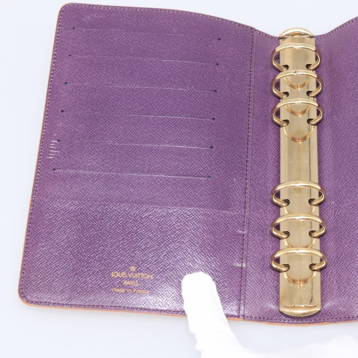 Louis Vuitton Agenda Cover Epi Leather, Yellow, Leather, Wallet