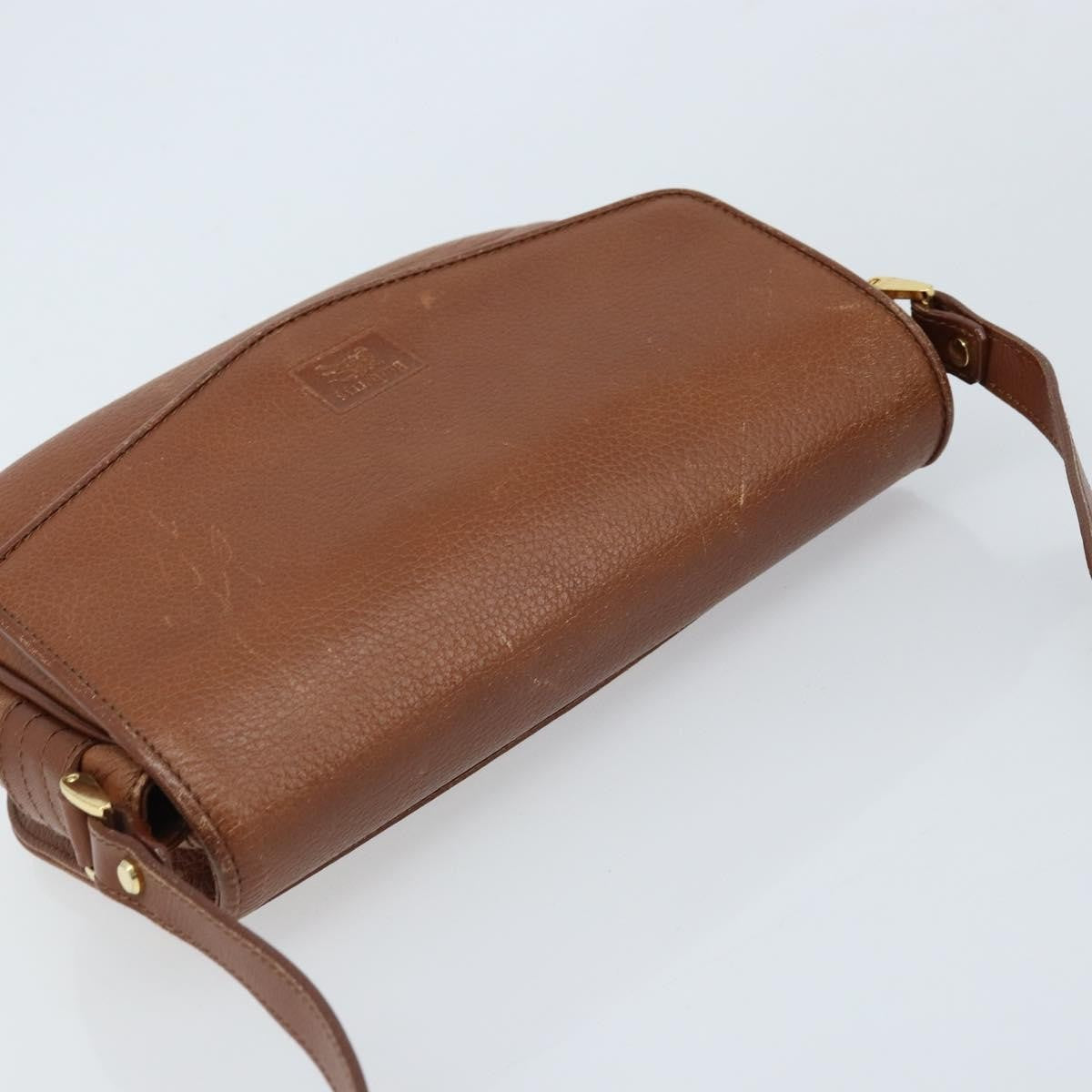 Burberry Flap Shoulder Leather, Brown, Leather, Shoulder Bag