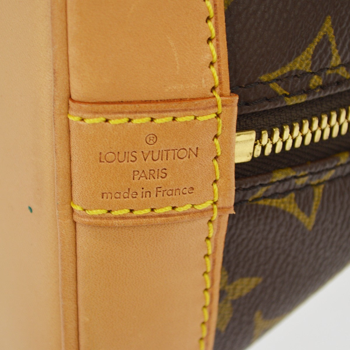 Louis Vuitton Alma Monogram, Brown, Canvas, Handbag