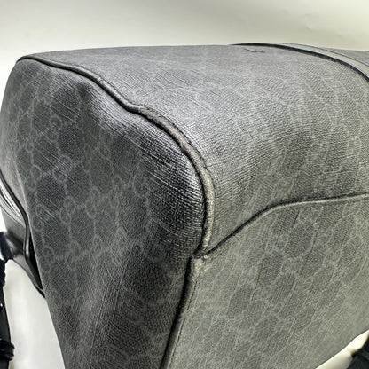 Gucci GG Supreme Carry-On Duffle Bag GG Canvas and Leather, Black, Canvas, Travel Bag