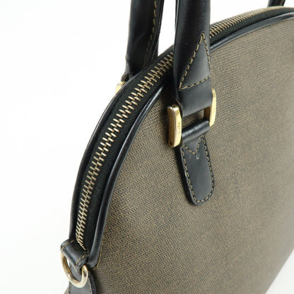 Fendi Vintage Dome Satchel Leather, Brown, Leather, Handbag