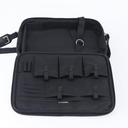 Prada Briefcase Tessuto and Saffiano Leather, Black, Nylon, Briefcase