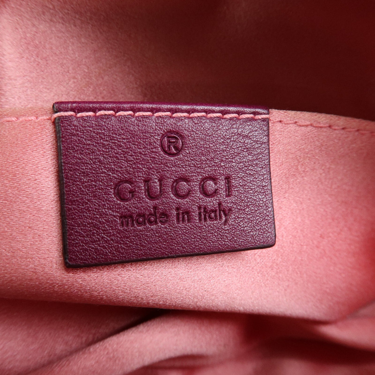 Gucci GG Marmont Belt Matelasse Velvet, Purple, Velvet, Handbag