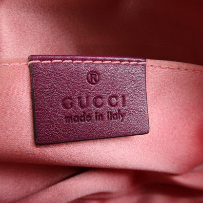 Gucci GG Marmont Belt Matelasse Velvet, Purple, Velvet, Handbag