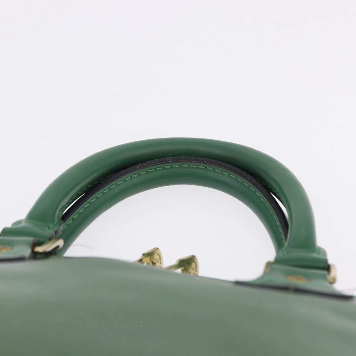Louis Vuitton Alma Epi, Green, Leather, Handbag