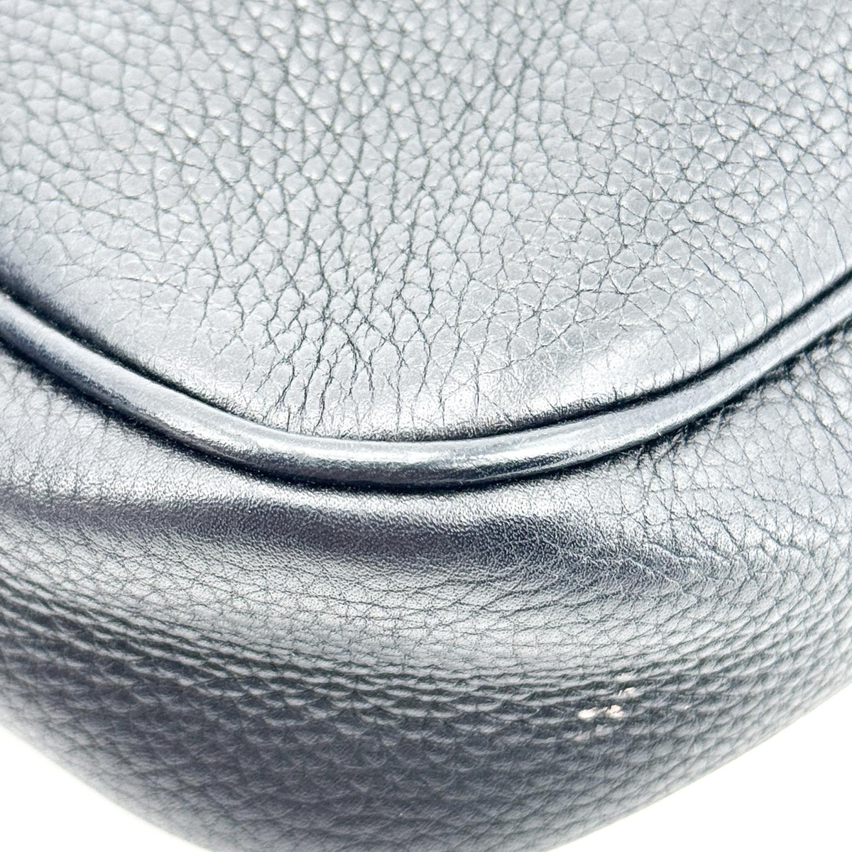 Gucci Soho Chain Leather, Black, Leather, Crossbody Bag