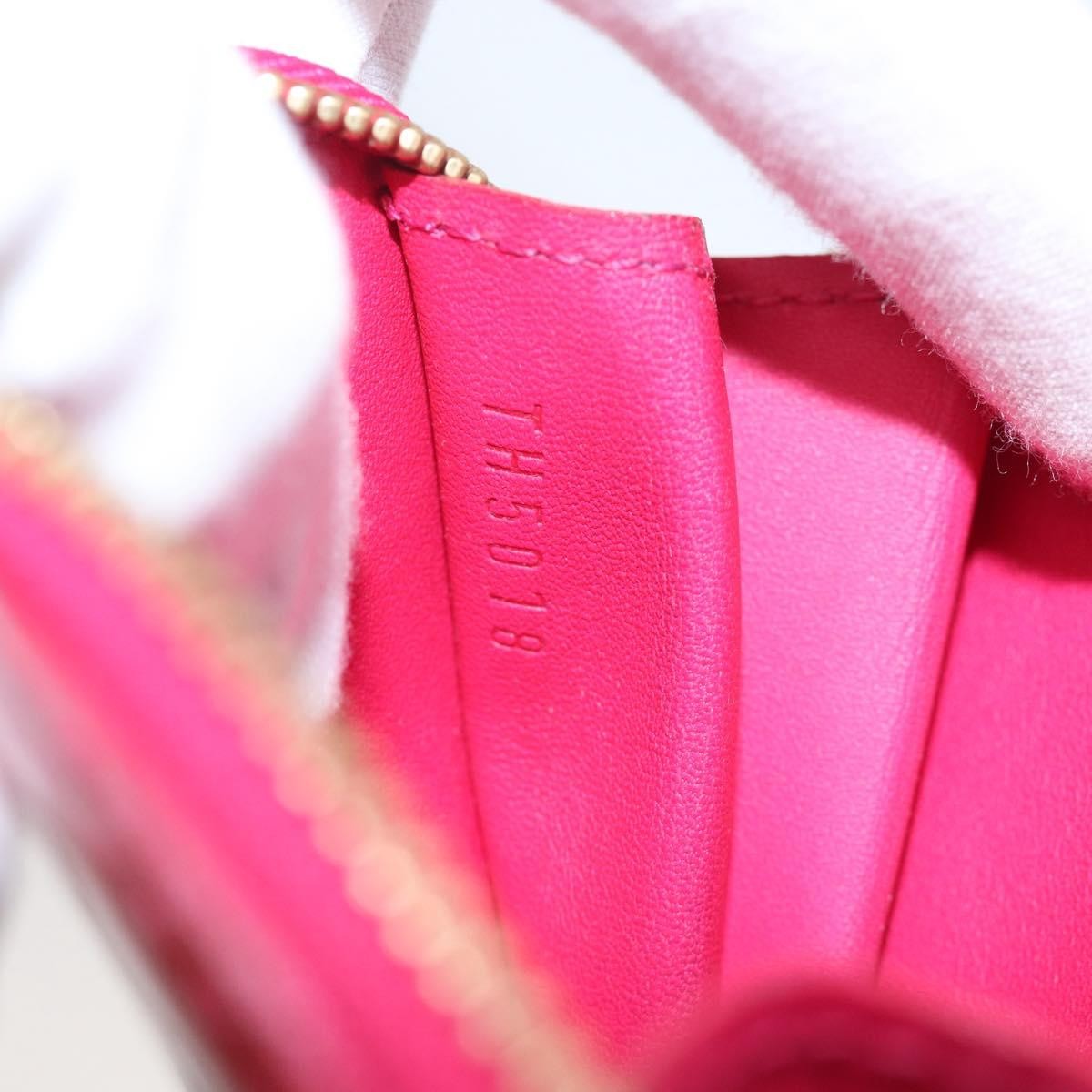 Louis Vuitton Heart Coin Purse Monogram Vernis, Pink, Patent Leather, Clutch