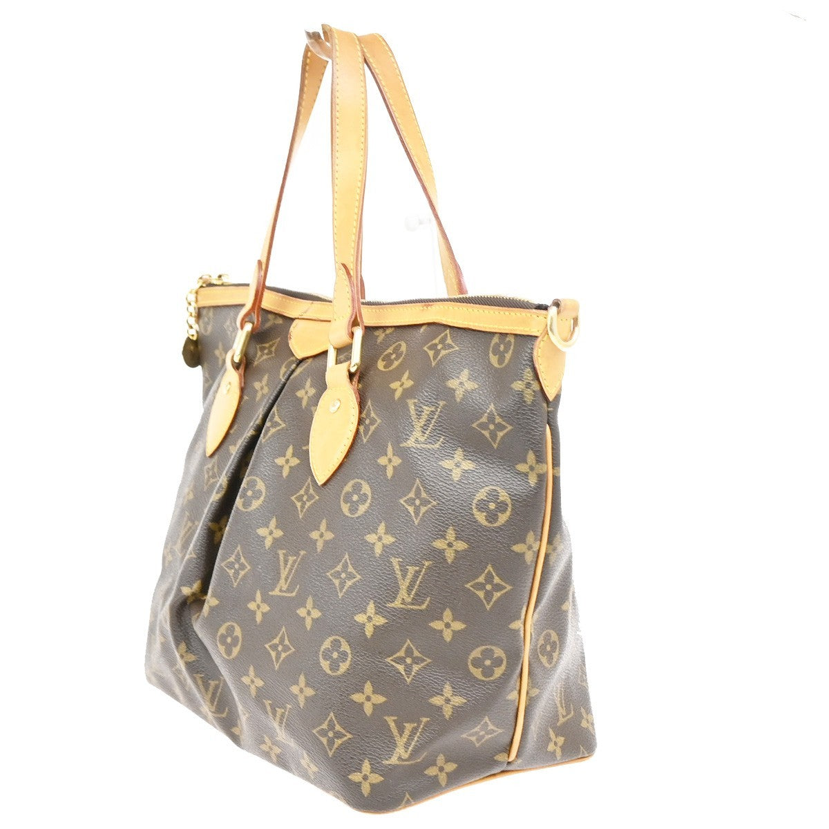 Louis Vuitton Palermo Monogram Canvas, Brown, Canvas, Handbag