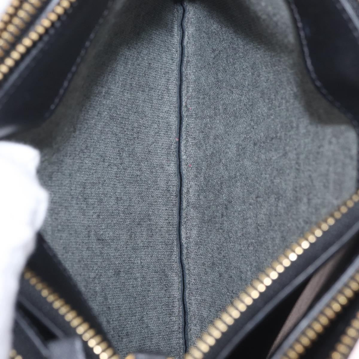 Celine Trio Leather, Black, Leather, Crossbody Bag