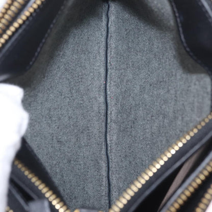 Celine Trio Leather, Black, Leather, Crossbody Bag