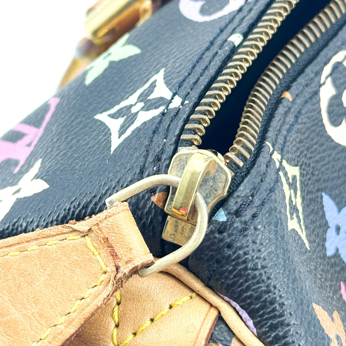 Louis Vuitton Speedy Monogram Multicolor, Black, Canvas, Handbag