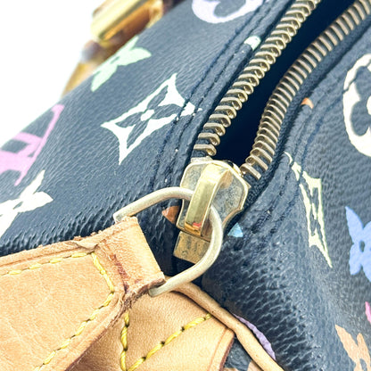 Louis Vuitton Speedy Monogram Multicolor, Black, Canvas, Handbag