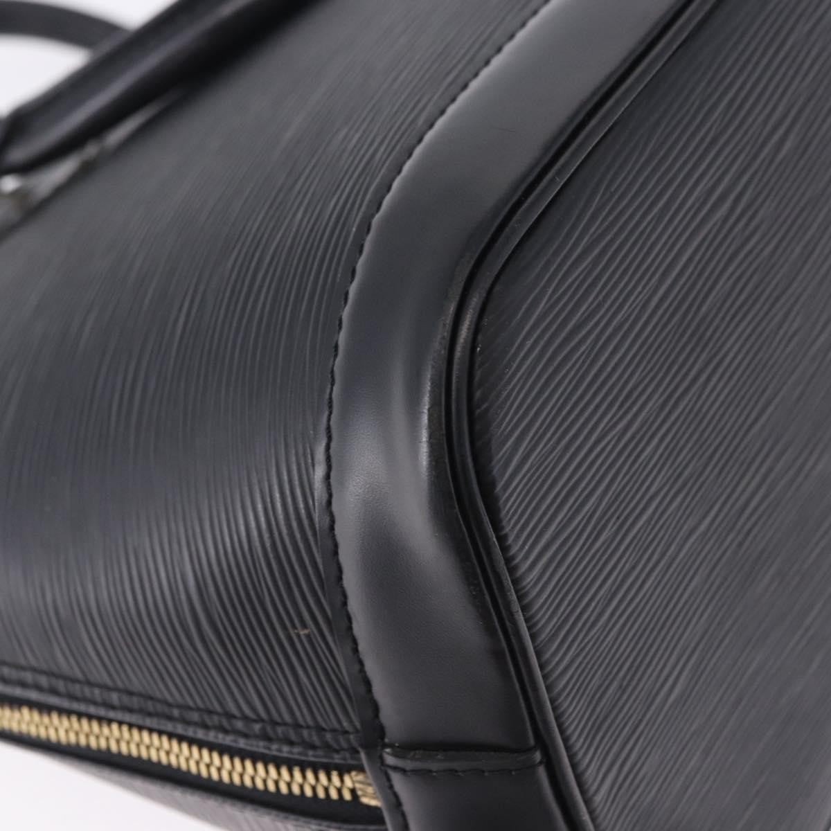 Louis Vuitton Alma Epi, Black, Leather, Handbag