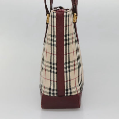 Burberry Nova Check Tote Canvas and Leather, Beige, Canvas, Tote Bag