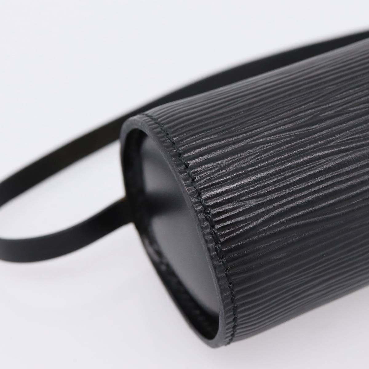 Louis Vuitton Soufflot Pochette Epi Leather, Black, Leather, Clutch