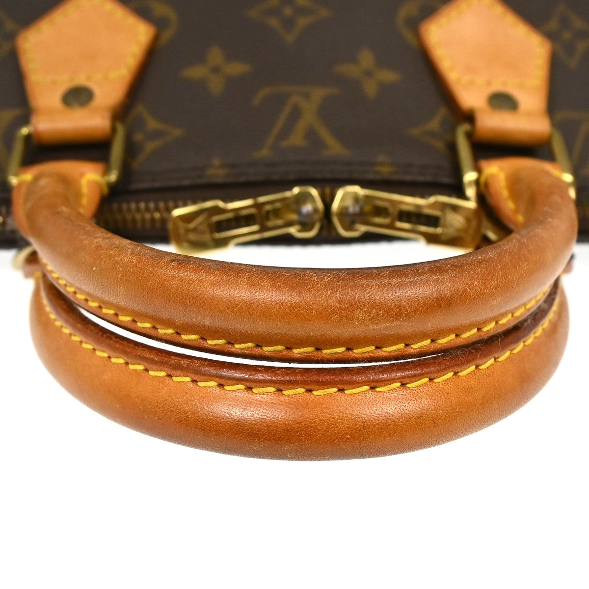 Louis Vuitton Alma Monogram Canvas, Brown, Canvas, Handbag