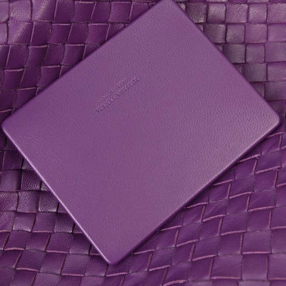 Bottega Veneta Brick Intrecciato Nappa, Purple, Leather, Tote Bag