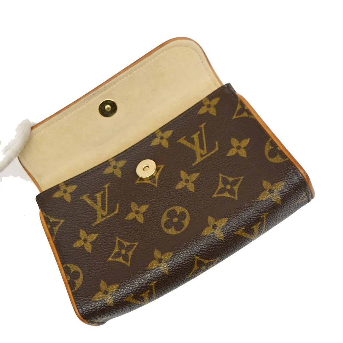 Louis Vuitton Florentine Pochette Damier, Brown, Canvas, Clutch