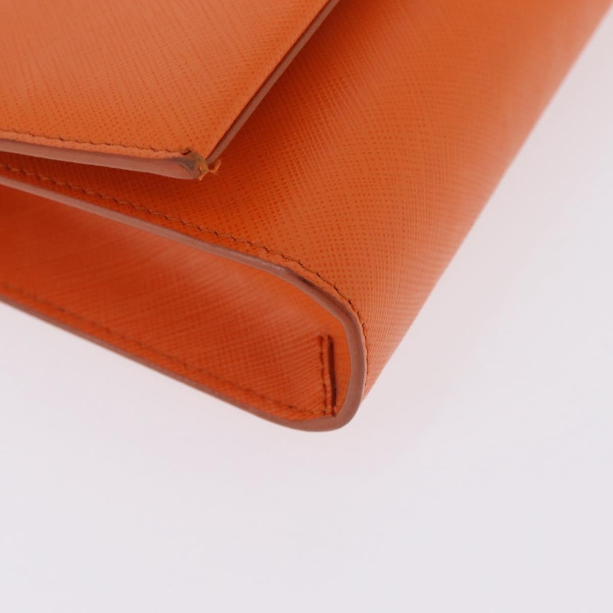 Salvatore Ferragamo Vala Leather, Orange, Leather, Shoulder Bag