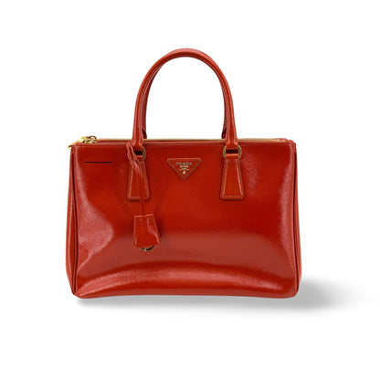 Prada Galleria  Strap leather, Red, Leather, Handbag