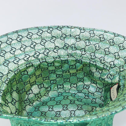 Gucci Reversible Bucket Hat Multicolor GG Canvas, Green, Cotton, Head Accessory