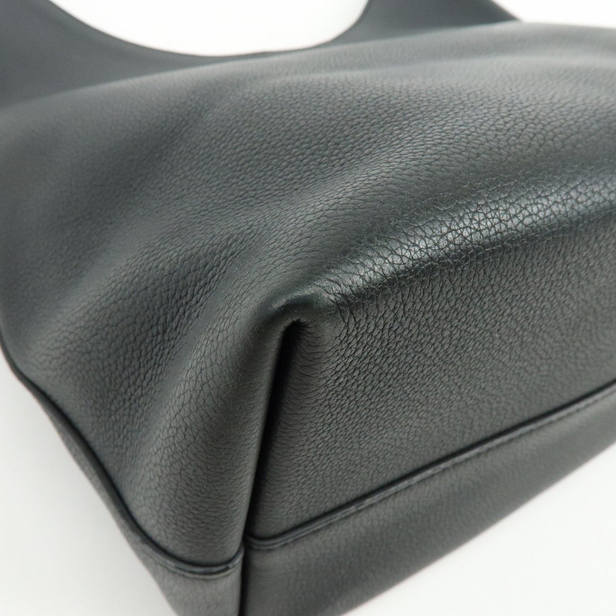 Louis Vuitton Lockme Hobo Leather, Black, Leather, Shoulder Bag