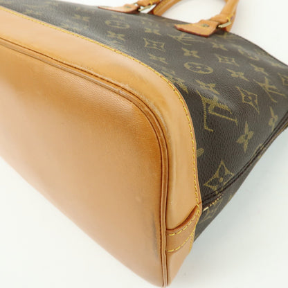 Louis Vuitton Alma Monogram Canvas, Brown, Canvas, Handbag