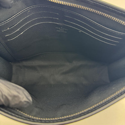Louis Vuitton Pochette Voyage Reverse Monogram Eclipse Canvas, Black, Canvas, Clutch
