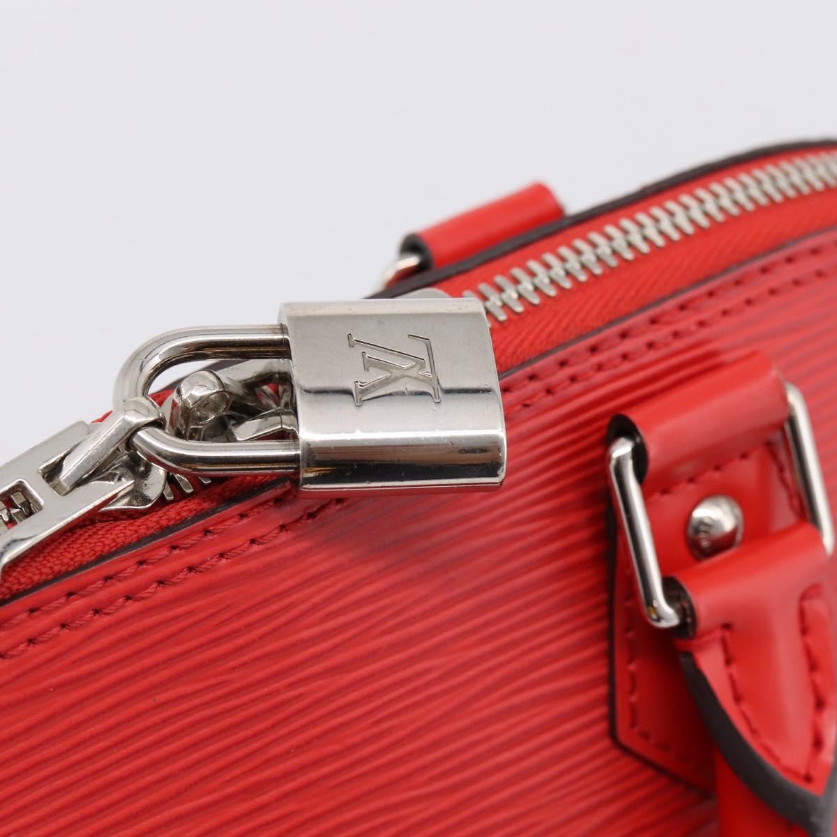 Louis Vuitton Alma Epi, Red, Leather, Handbag