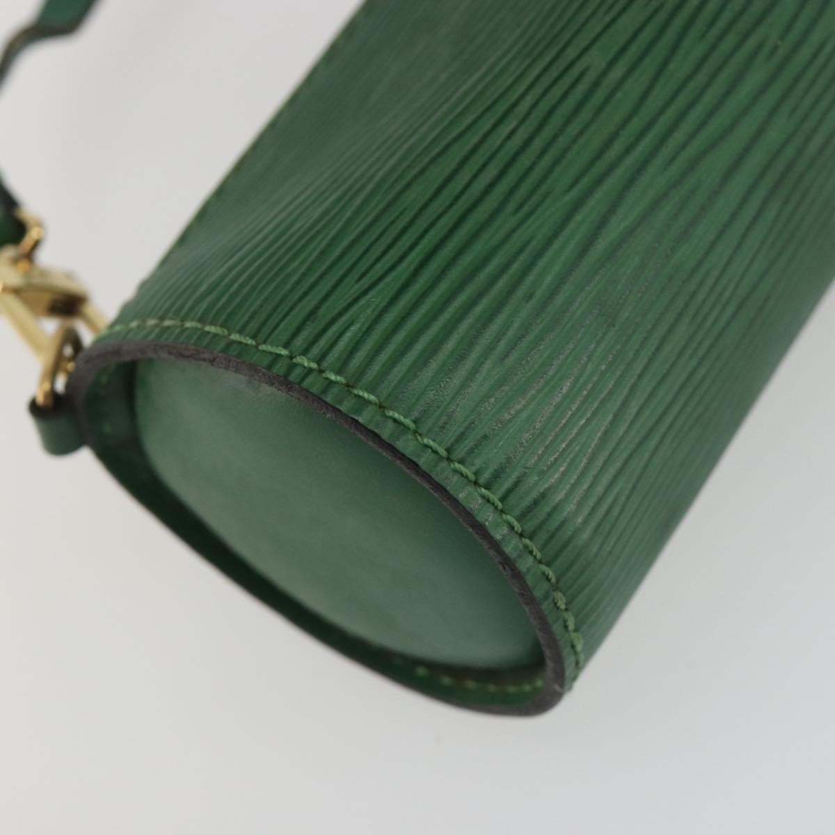Louis Vuitton Soufflot Pochette Epi Leather, Green, Leather, Clutch