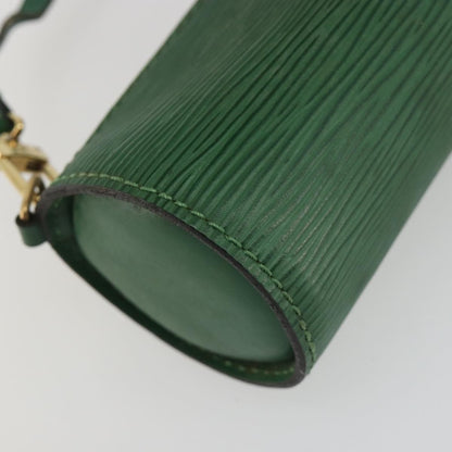 Louis Vuitton Soufflot Pochette Epi Leather, Green, Leather, Clutch