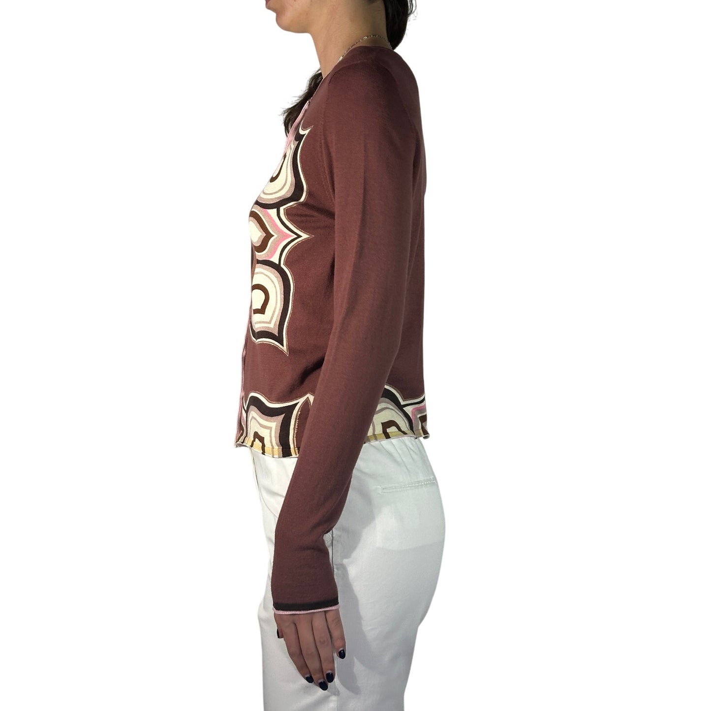 Maliparmi Floral Button Front Cardigan