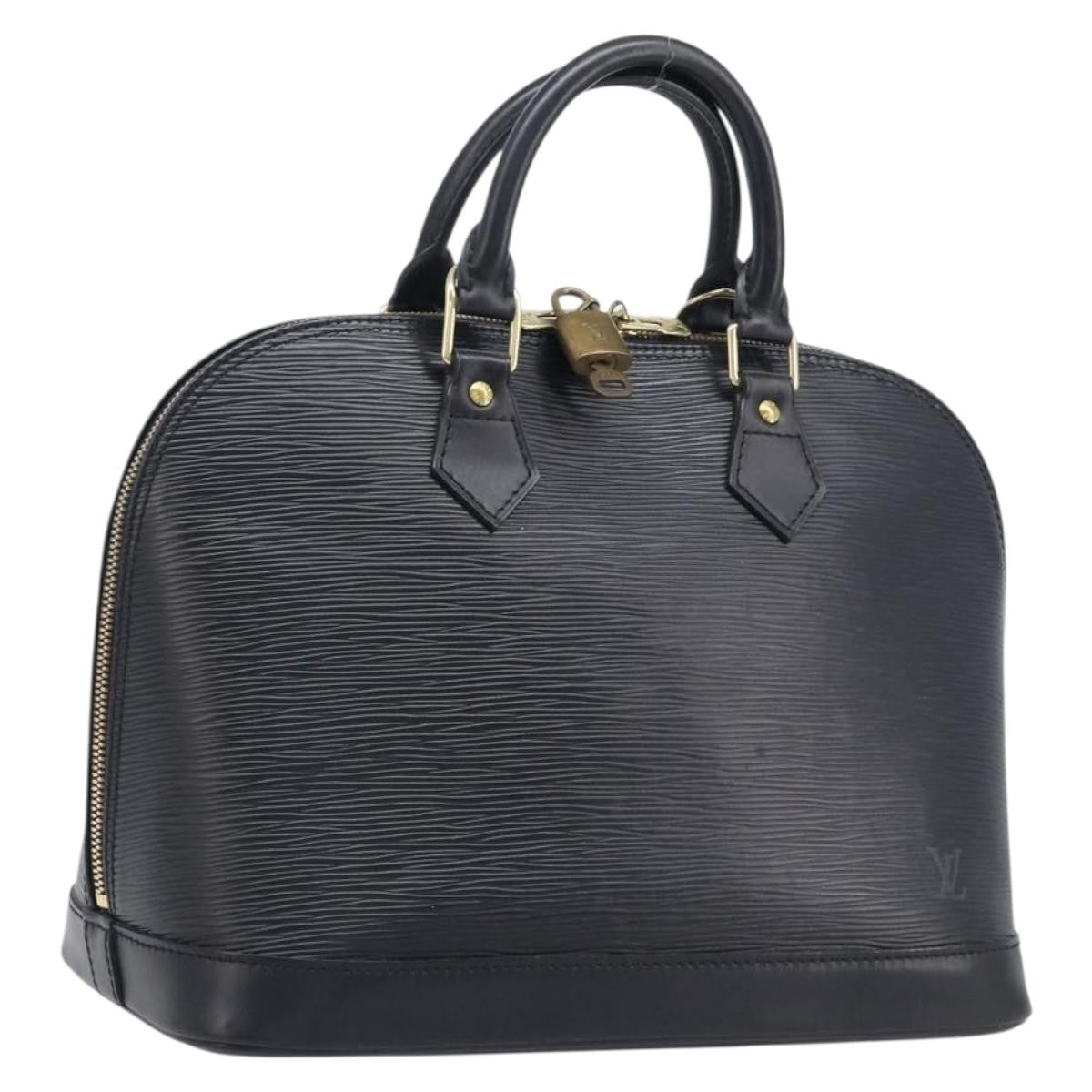 Louis Vuitton Vintage Alma Epi Leather, Black, Leather, Handbag
