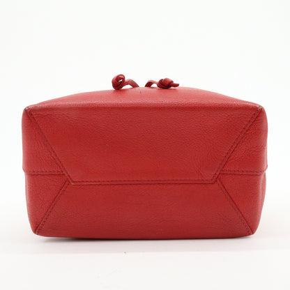 Louis Vuitton Lockme Leather, Red, Leather, Backpack