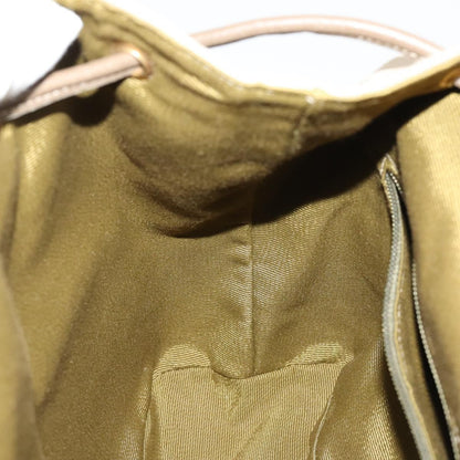 Salvatore Ferragamo Gancini Canvas, Beige, Canvas, Backpack