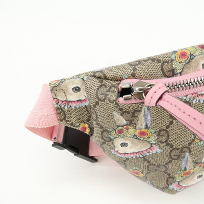 Gucci Children's Belt Printed GG Coated Canvas, Beige, Canvas, Handbag