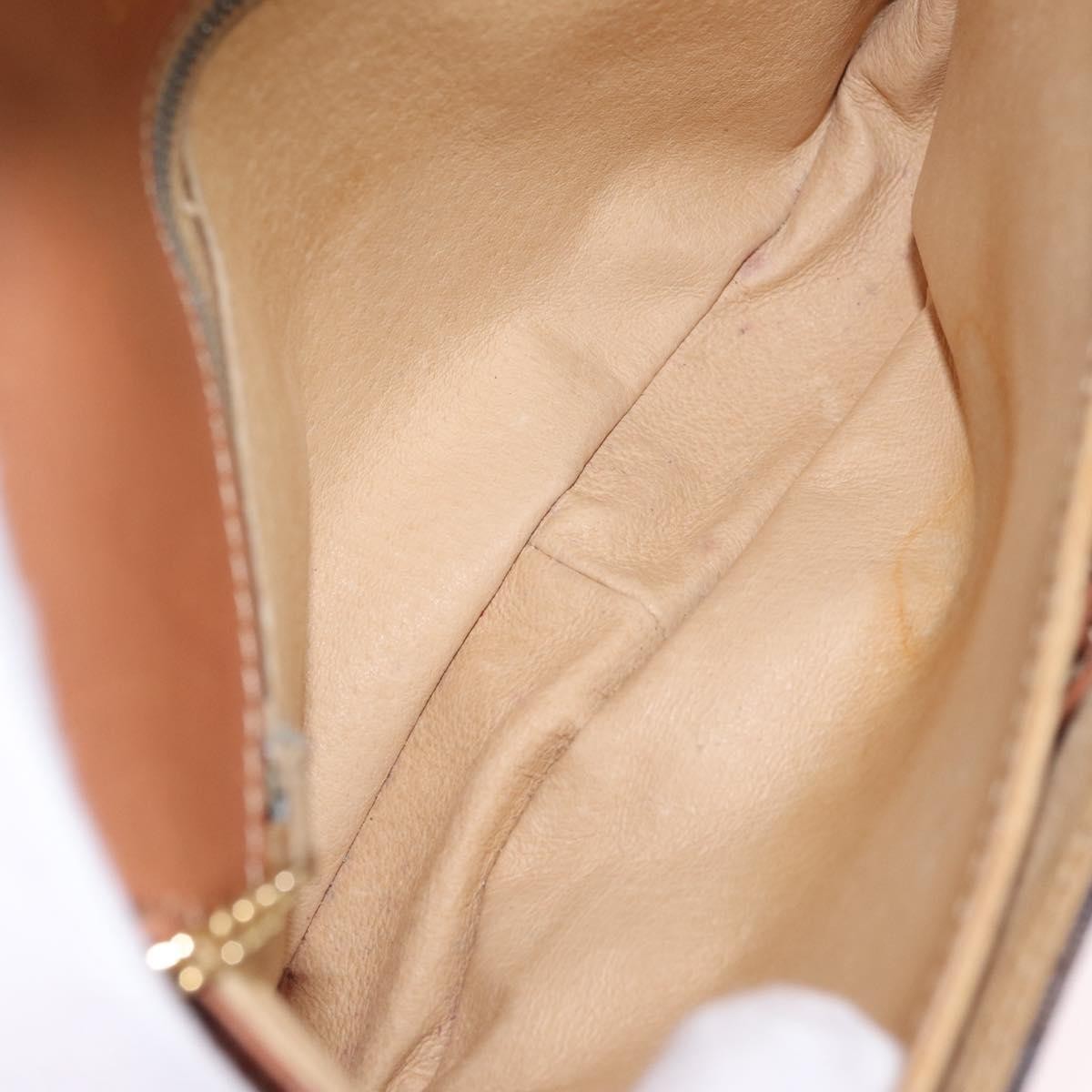 Celine Macadam Shoulder Canvas, Brown, Canvas, Crossbody Bag