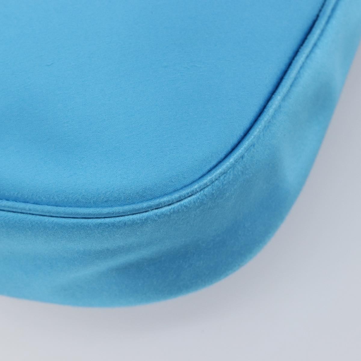Balenciaga Leopolda Satin, Blue, Satin, Shoulder Bag