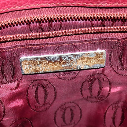 Cartier Must de Cartier Leather, Burgundy, Leather, Bag