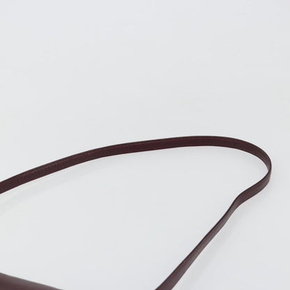 Christian Dior Shoulder Leather, Burgundy, Leather, Shoulder Bag