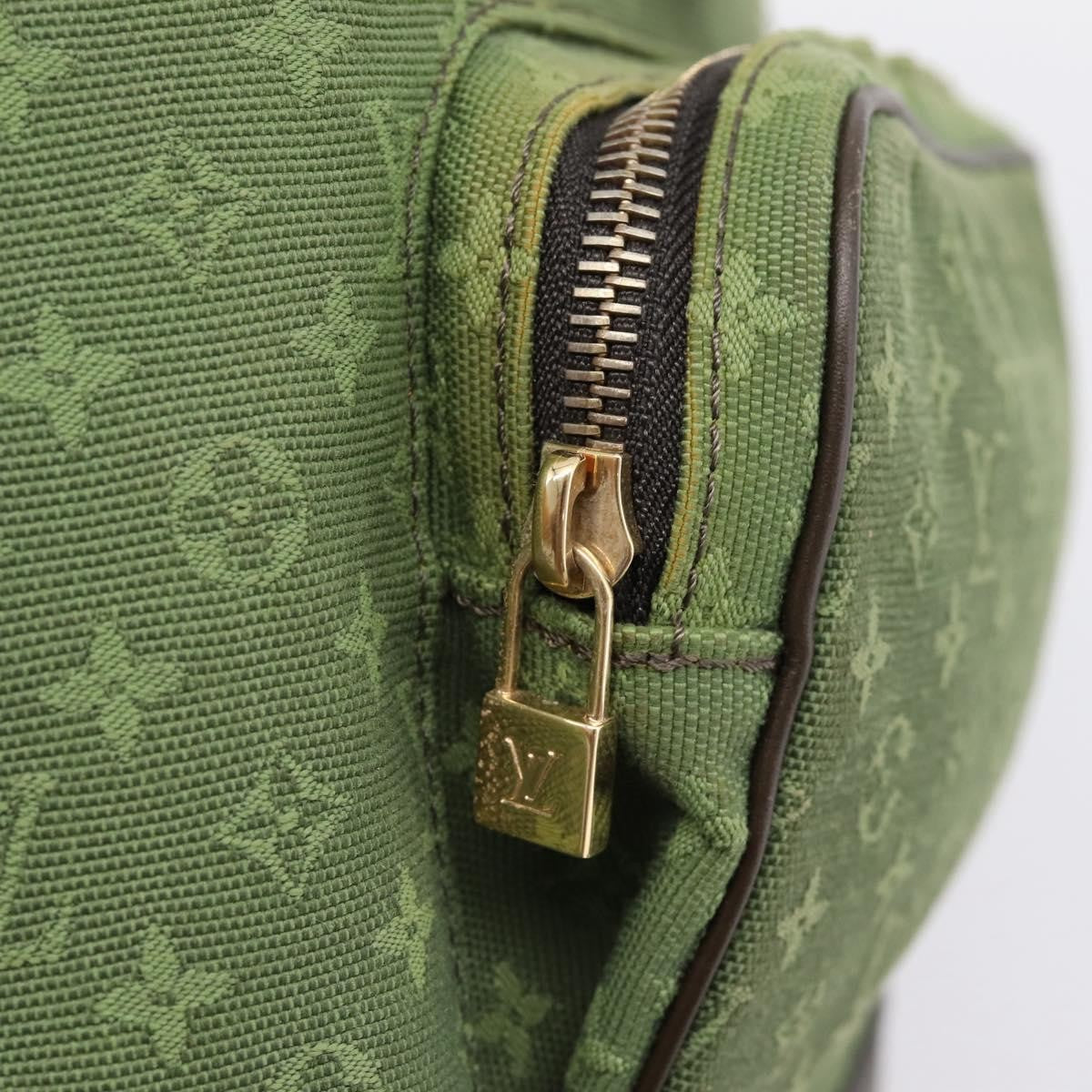Louis Vuitton Vintage Montsouris Mini Lin, Khaki, Canvas, Backpack