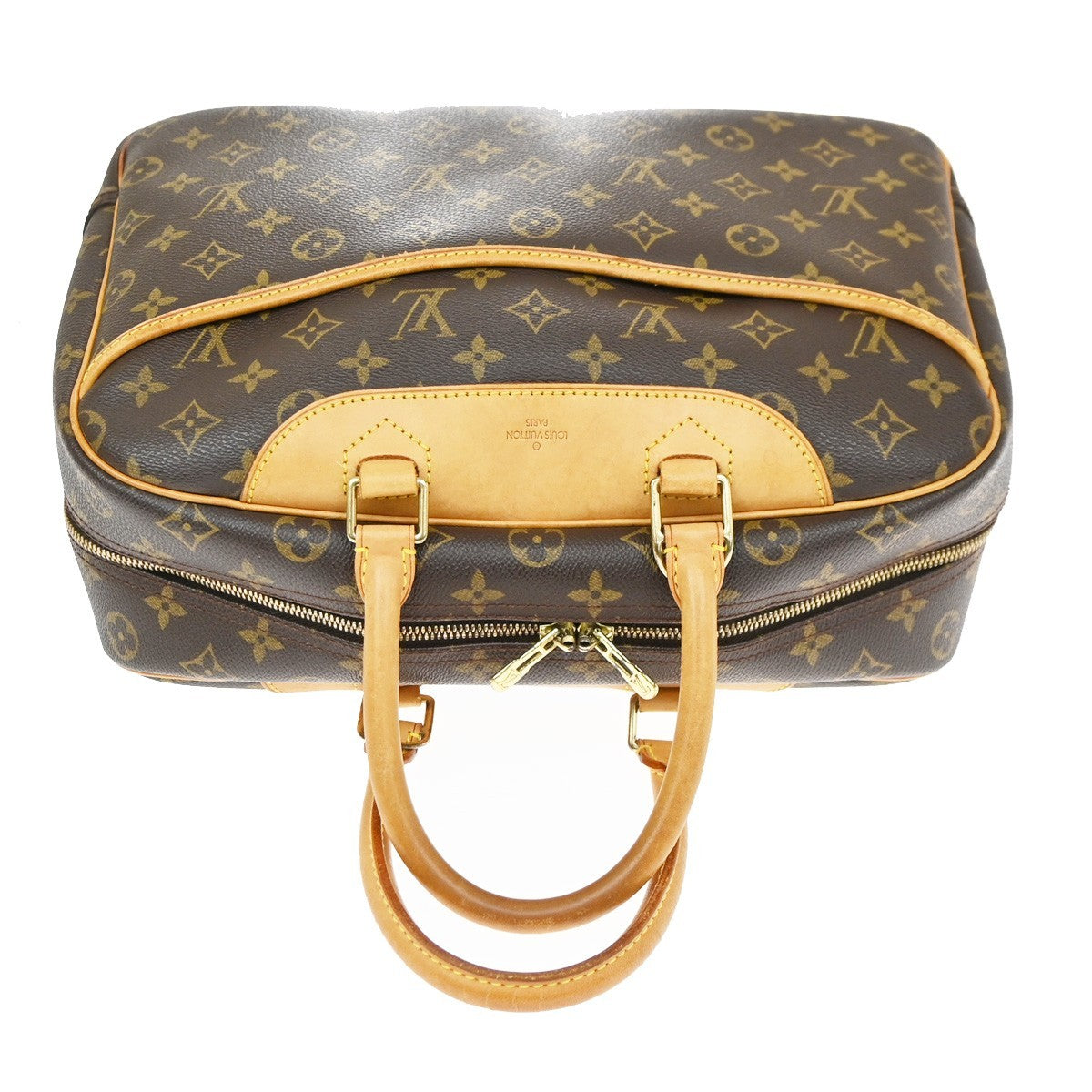 Louis Vuitton Trouville Monogram Canvas, Brown, Canvas, Handbag
