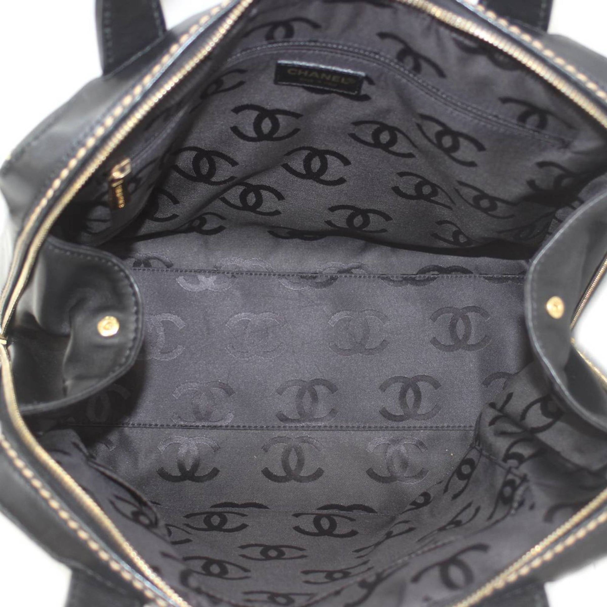 Chanel Wild stitch, Black, Leather, handbag