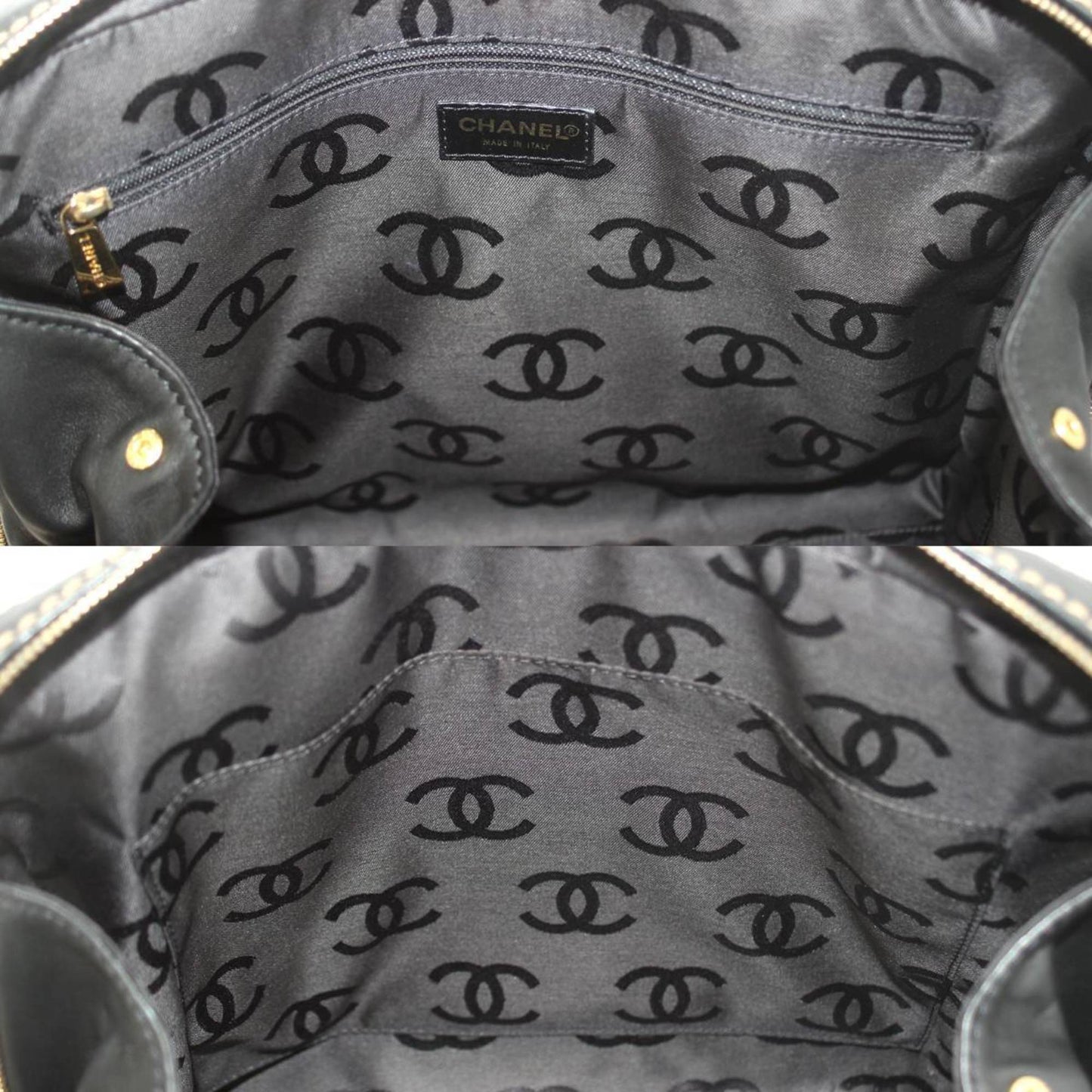 Chanel Wild stitch, Black, Leather, handbag