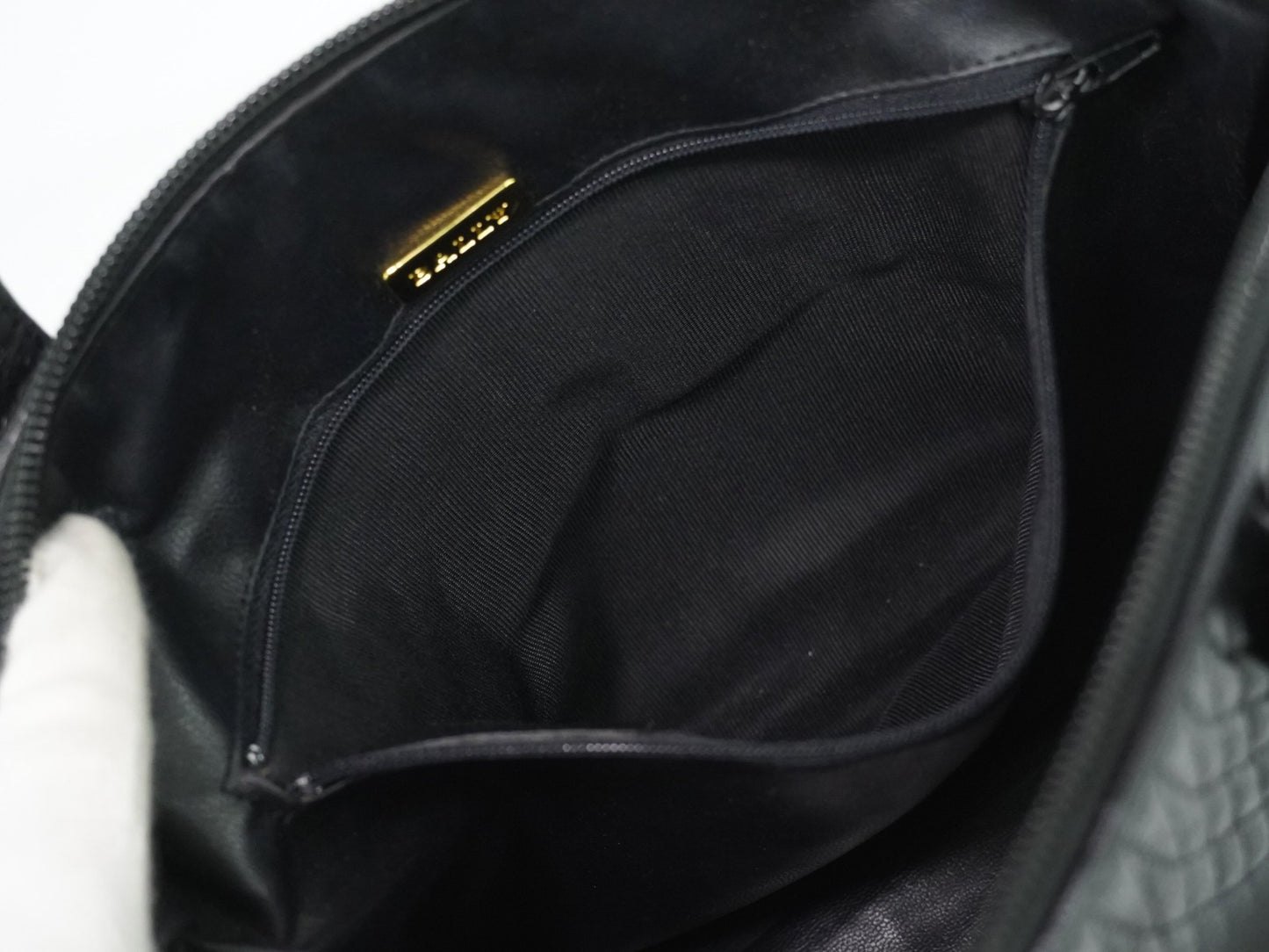 Bally Vintage Quilted Leather, Black, Leather, Handbag