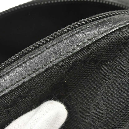Gucci Zip Around Bowling GG Canvas, Black, Canvas, Handbag